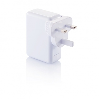 Logo trade corporate gift photo of: Travel plug with 4 USB ports